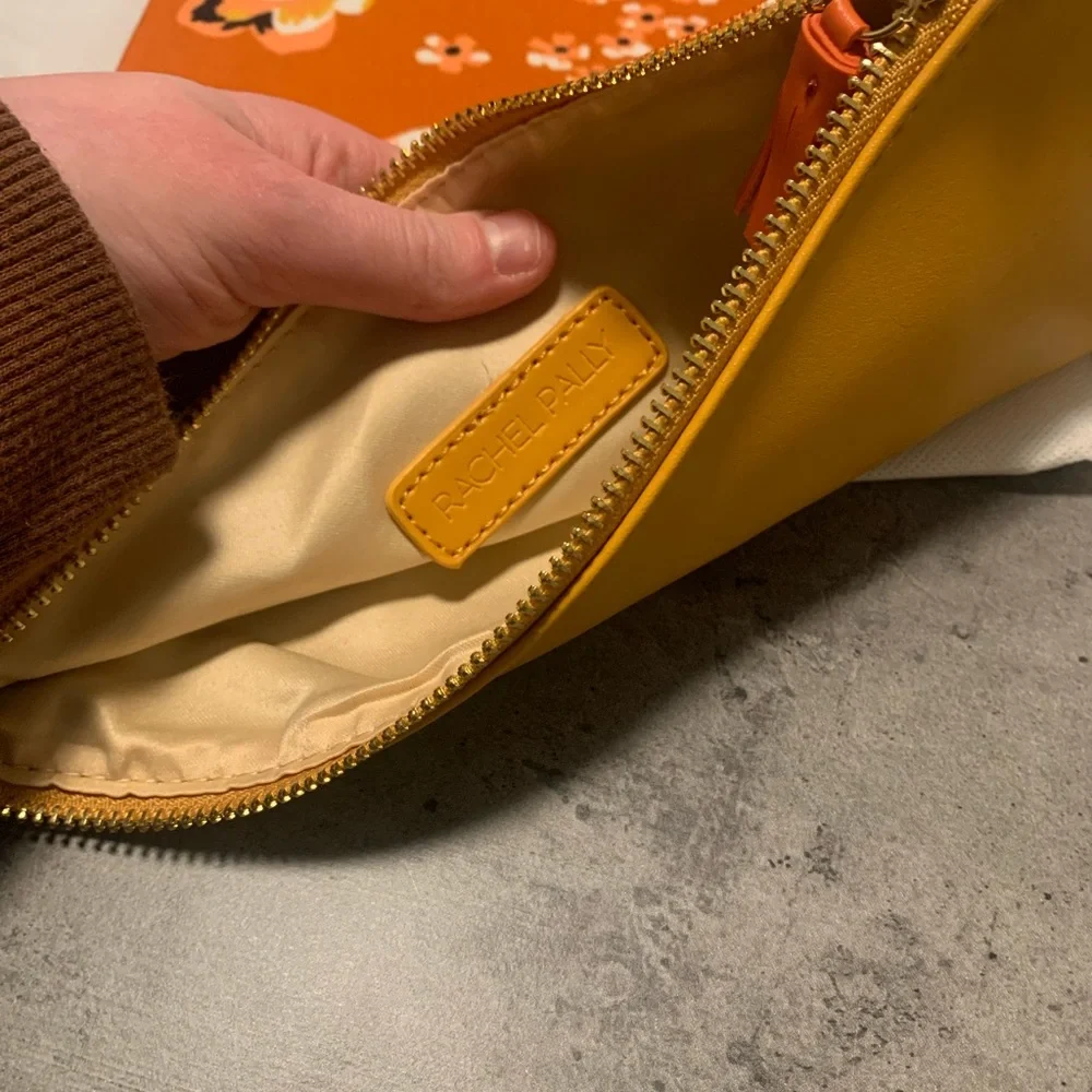 NWoT Rachel Pally mustard and floral clutch - Picture 4 of 6